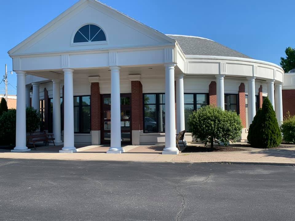 Commercial storefront glass installation by Scottsburg Glass