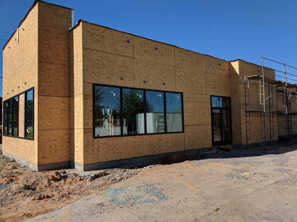 New construction glass installation by Scottsburg Glass Inc.